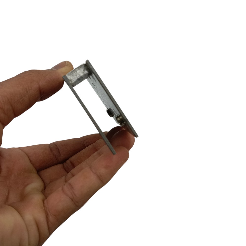 Folding bracket 2inch 8mm for glass shelf solid brass steel finish 2"*8mm (2327)