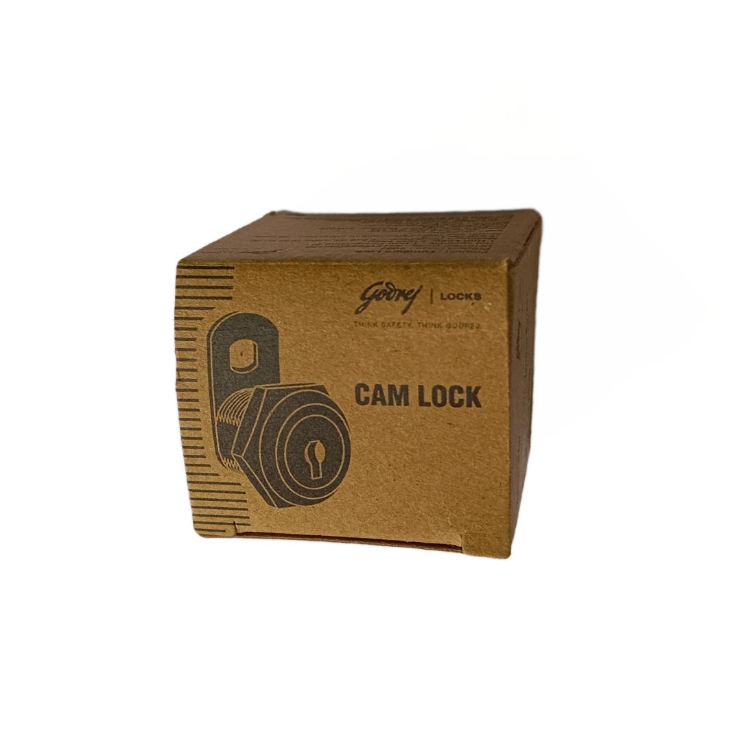 Godrej Cam Lock 5 lever 25mm 3097 with 2 Keys Drawer furniture Lock 12mm (2341)