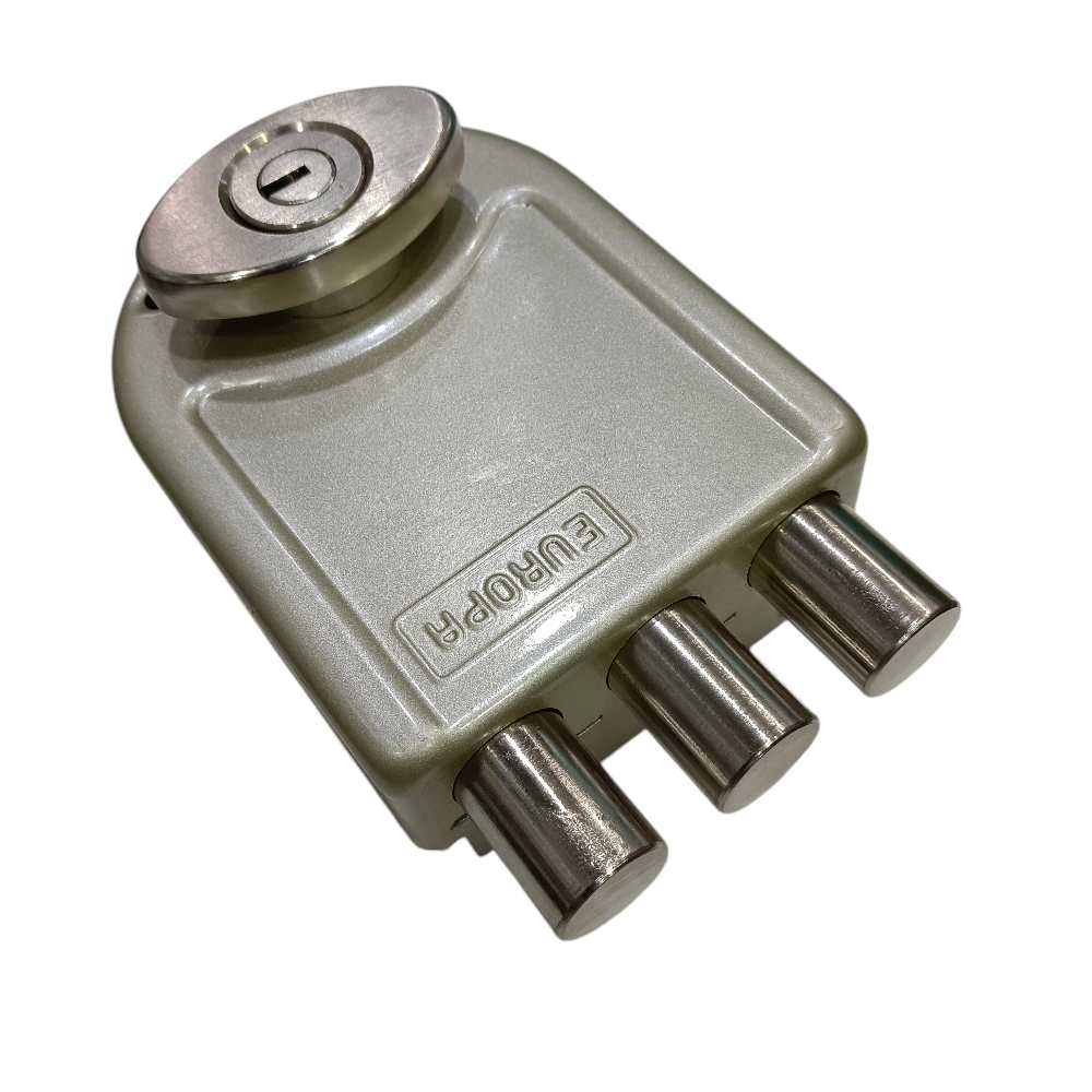 Europa maindoor lock steel finish lockable knob 8123NS tribolt 2ck 15 years warrenty(2448)