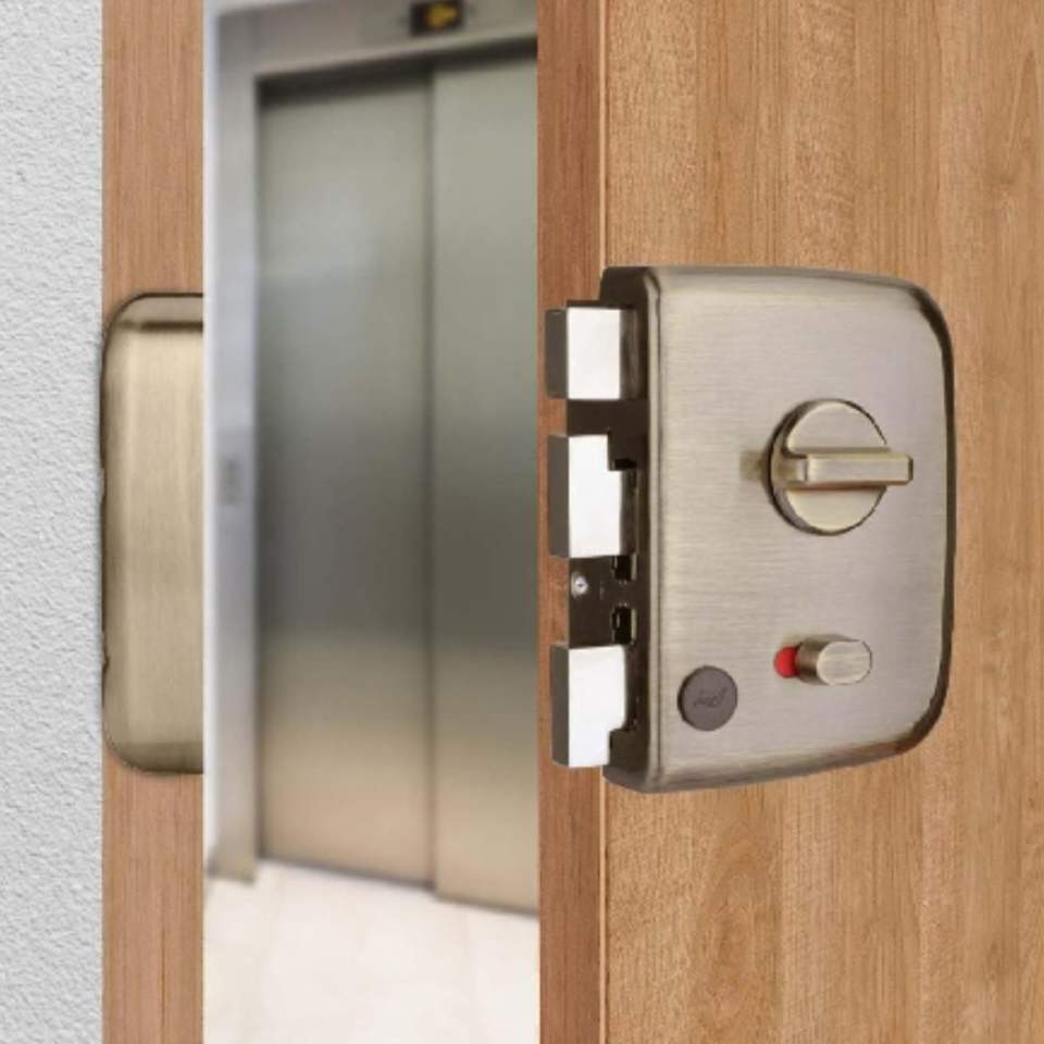 Godrej maindoor lock 4454 centaur ultra XL+1ck AB for double doors 15 years warranty antique finish free installation (1348)