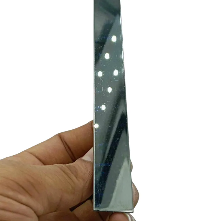 T patti s.s 304 pvd Black glossy finish 8mm,12mm,20mm width 10ft length(1008)