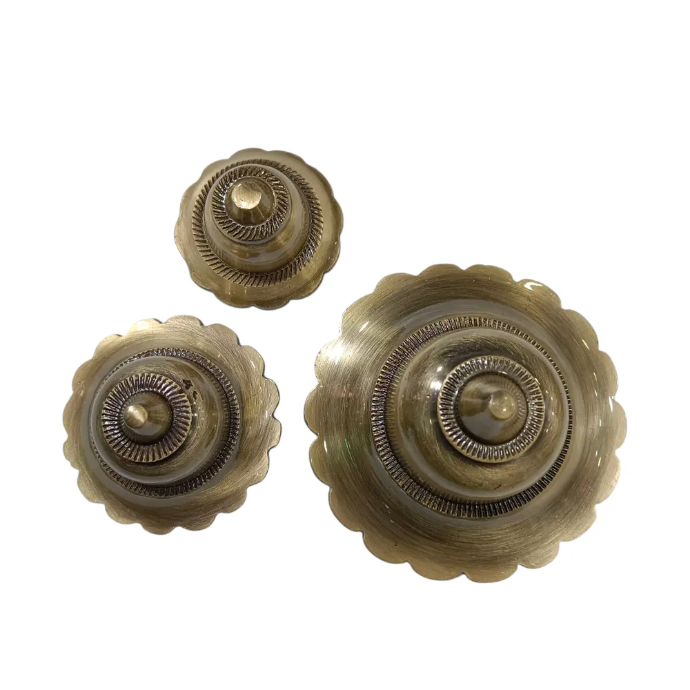 Brass antique flower doom 1.5",2",2.5",3" round for maindoor decorating(1024)