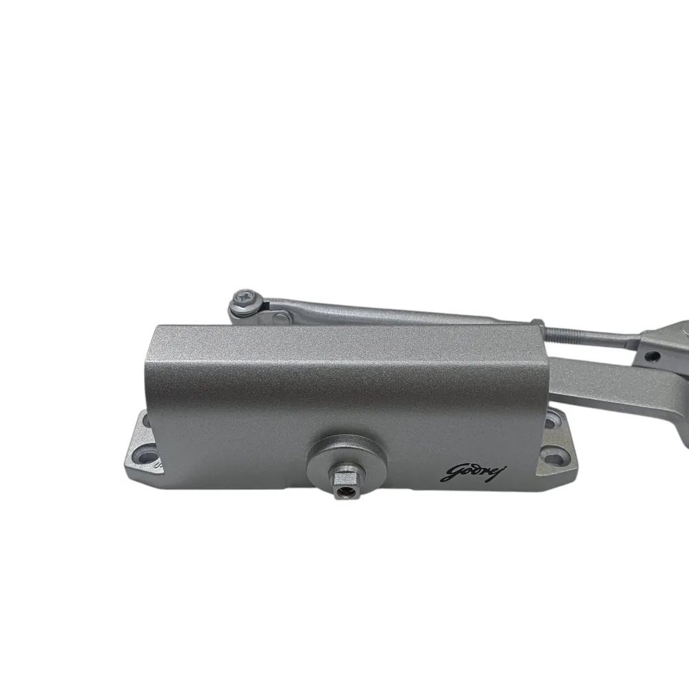 Godrej door closer 5285 cerus 85kg capacity 3years warrenty universal door closer silver finish (1025)