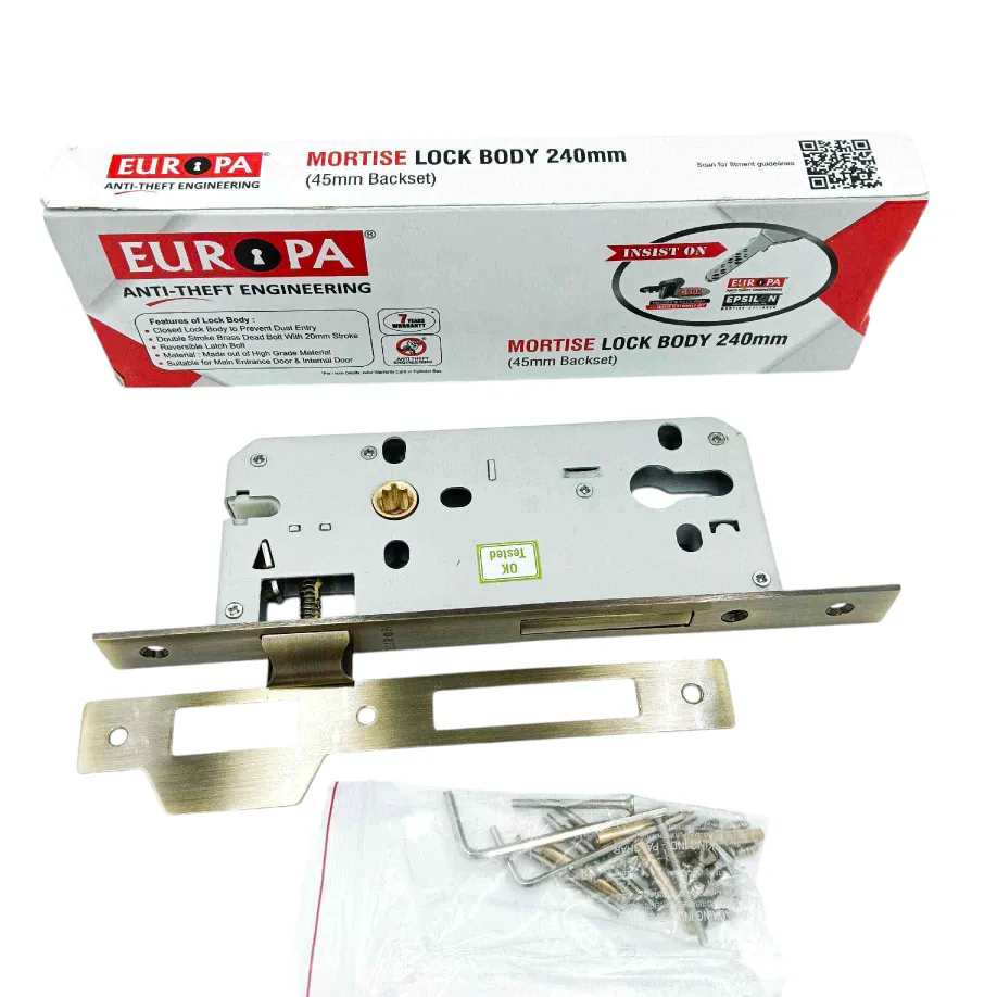 Europa mortise lock body 240mm B961AB 7 years warrenty (1026)