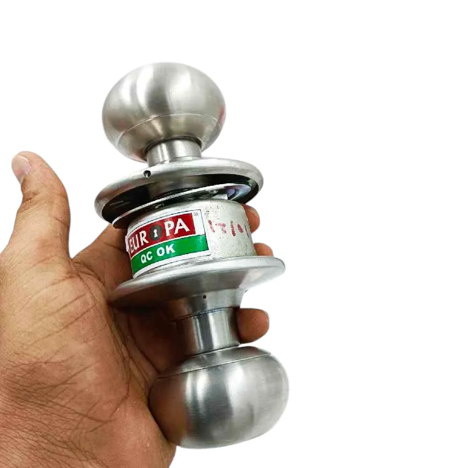 Cylindrical lock Europa R050SS steel finish for bathroom door 7 years warrenty(1032)