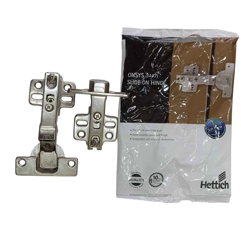 Hettich auto hinge softclose onsys 3447i slide on 10 years warrenty 4 hole 938340500 up to 25mm thick door (2719)