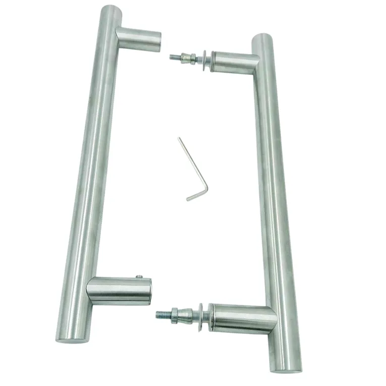 Glass door handle H type 22mm diameter s.s matt finish 8",10",12"(1103)