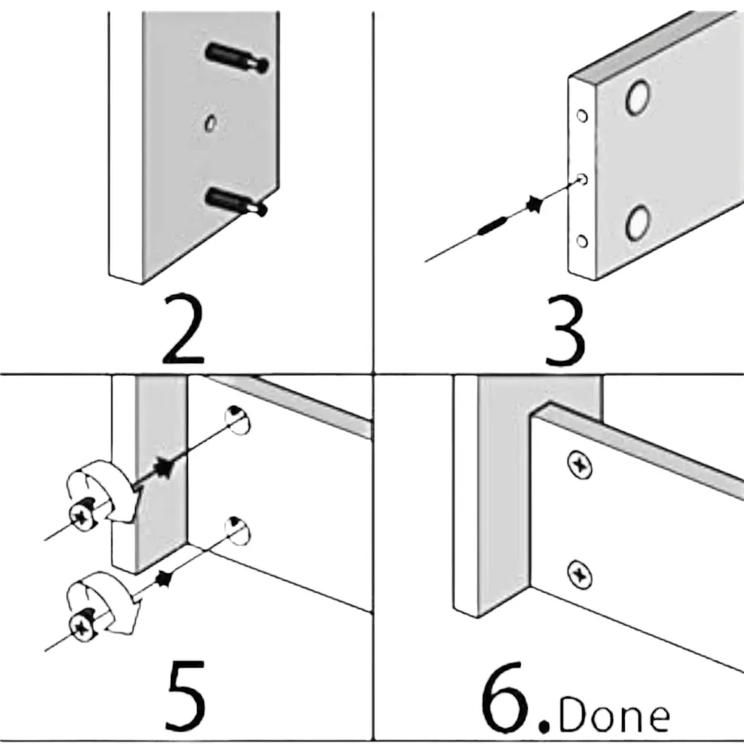 Mini fix fastener furniture connection screw Furniture Board Cam Fitting Pre-Inserted Nut, Cam Lock Nuts for Cabinet Drawer(1111)
