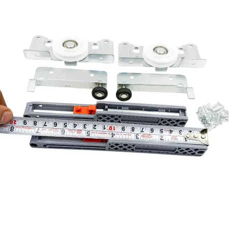 Sliding wardrobe wheel double track roller softclose (pack of 1set for 1door) (1214)