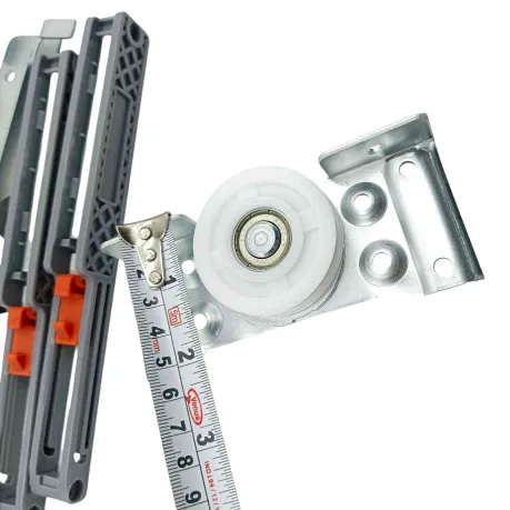 Sliding wardrobe wheel double track roller softclose (pack of 1set for 1door) (1214)