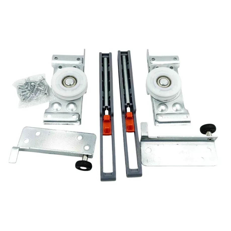 Sliding wardrobe wheel double track roller softclose (pack of 1set for 1door) (1214)
