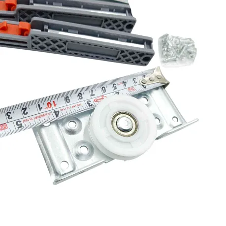 Sliding wardrobe wheel double track roller softclose (pack of 1set for 1door) (1214)
