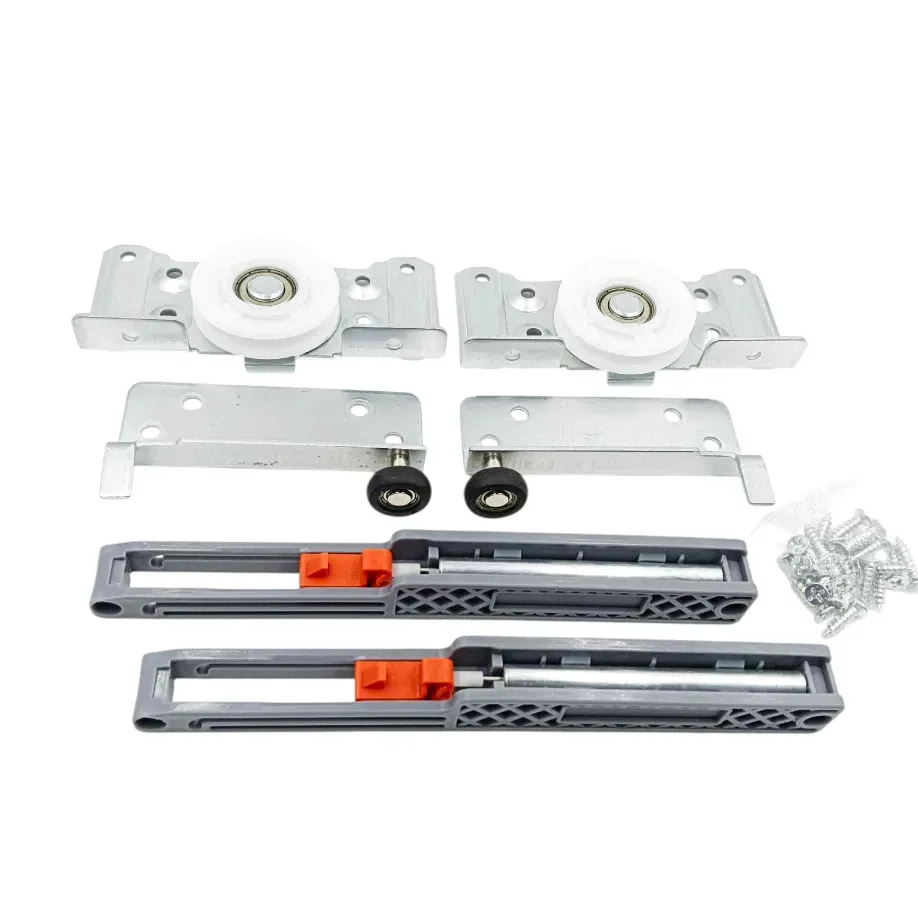 Sliding wardrobe wheel double track roller softclose (pack of 1set for 1door) (1214)