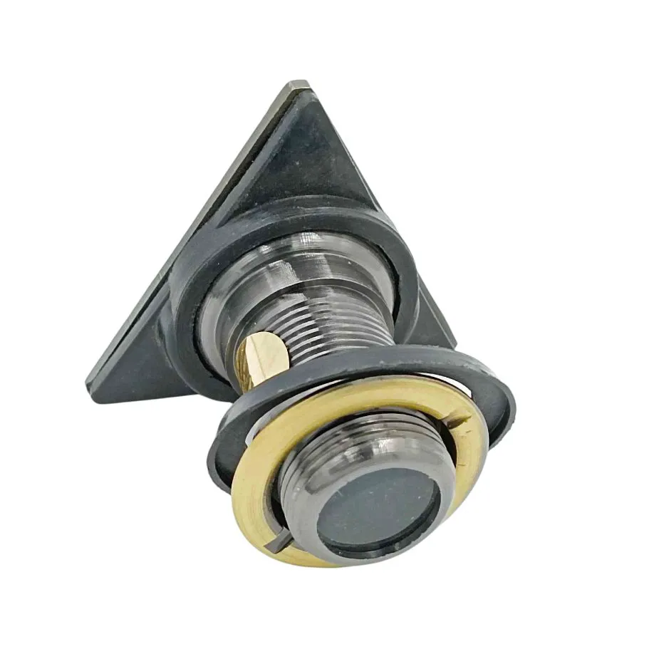 Triangle Door eye viewer crystal clear view brass antique(1143)