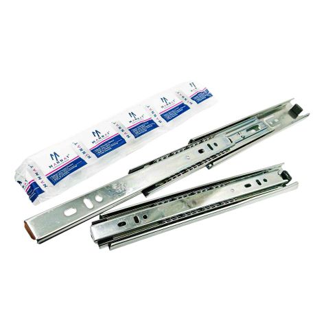 Telescopic channel 30kg capacity drawer channel zinc medium ball bearing 10",12",14",16",18",20" (1401)