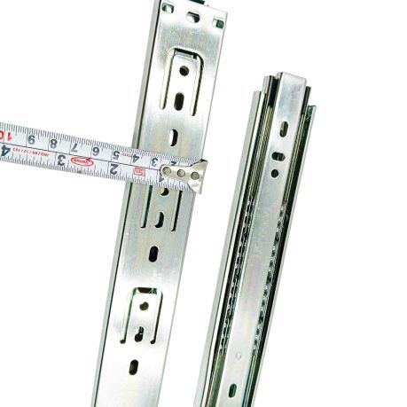 Telescopic channel 30kg capacity drawer channel zinc medium ball bearing 10",12",14",16",18",20" (1401)