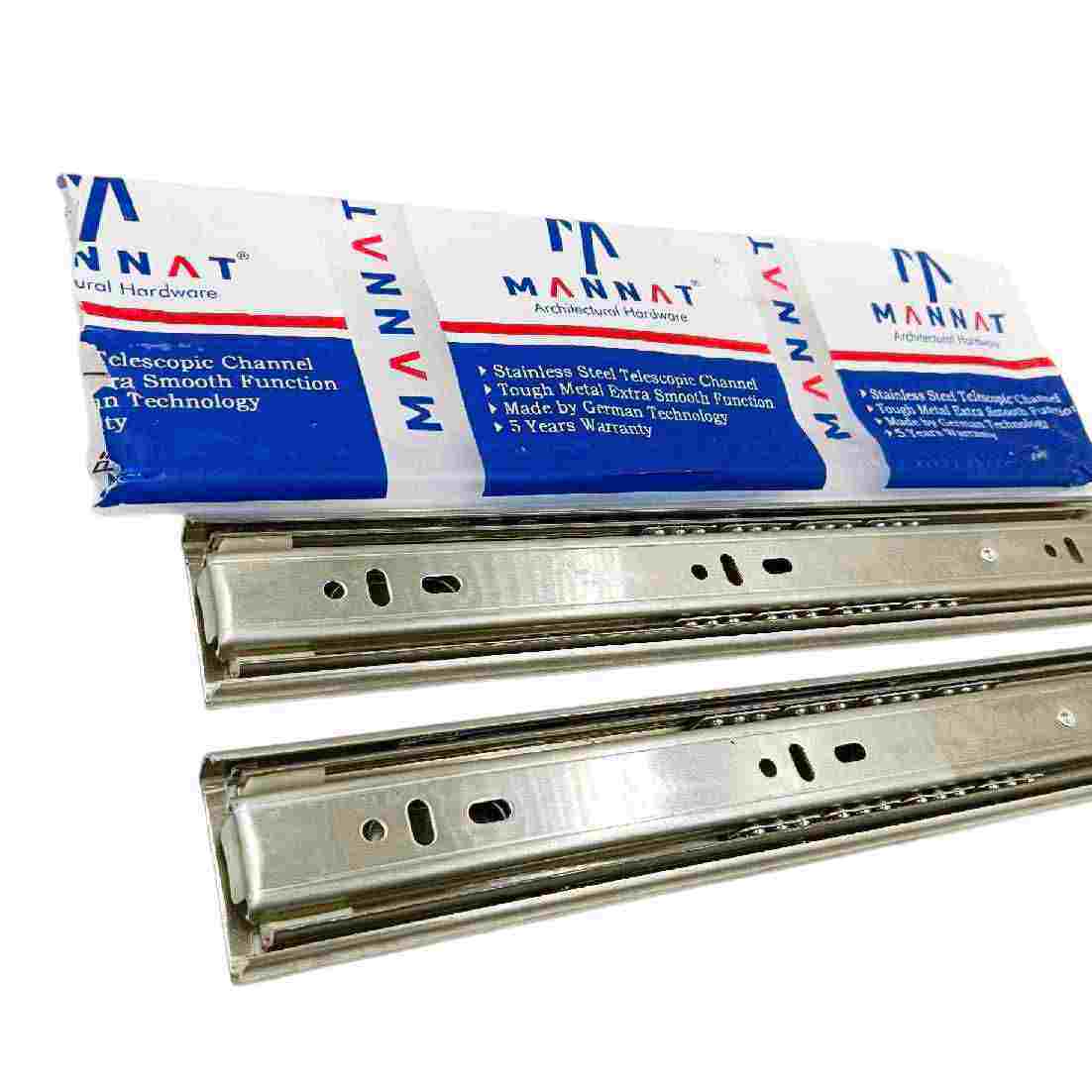 Stainless Steel Telescopic channel 45kg capacity drawer channel heavy  ball bearing 10",12",14",16",18",20" (1194)