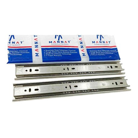 Stainless Steel Telescopic channel 45kg capacity drawer channel heavy  ball bearing 10",12",14",16",18",20" (1194)