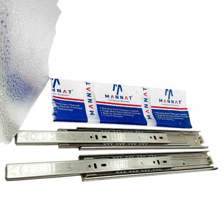 Stainless Steel Telescopic channel 45kg capacity drawer channel heavy  ball bearing 10",12",14",16",18",20" (1194)