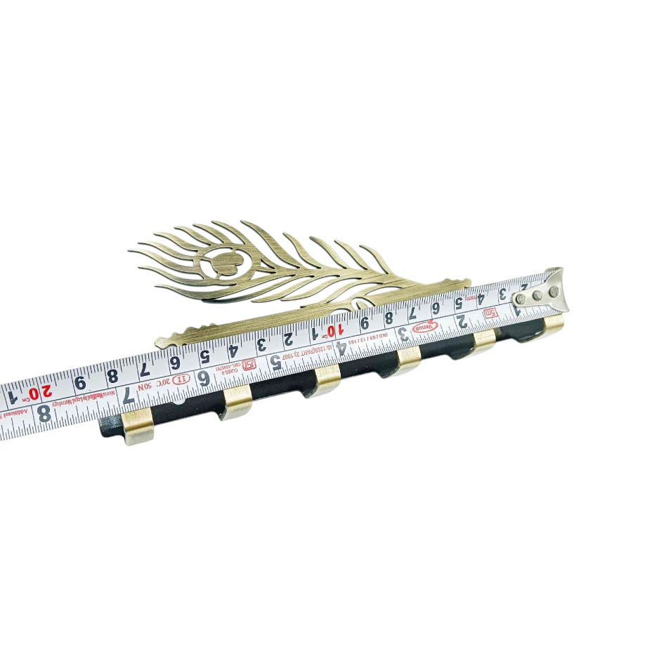 JAI SHREE KRISHNA antique key hanger steel 6hook 6"long (1262)