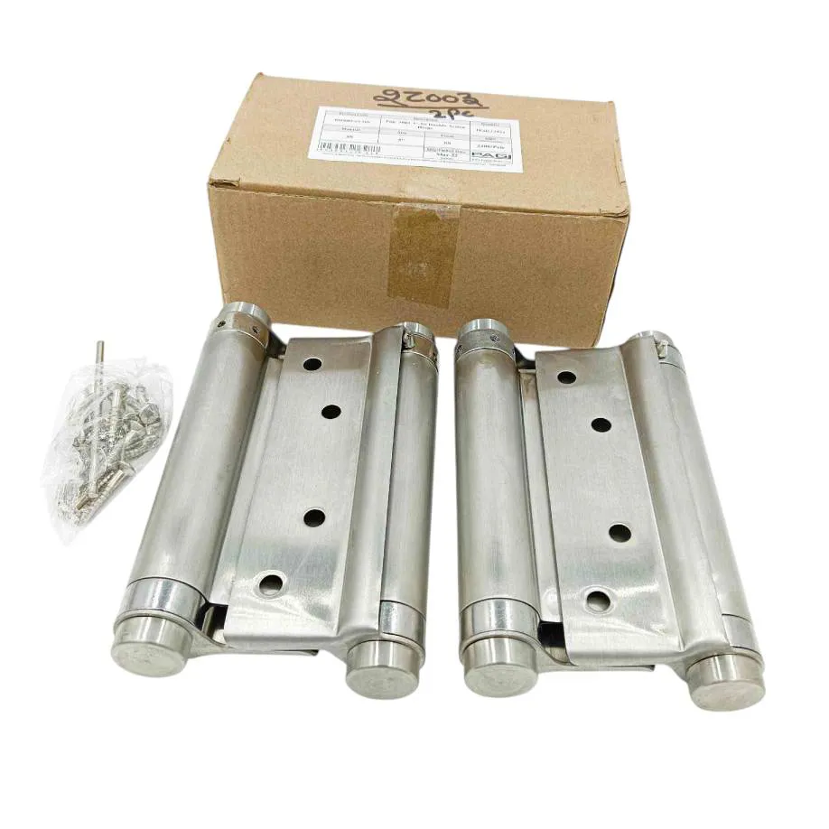 Spring door hinges both side open and automatic close hinges steel 4",5"(1138)
