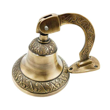 Bell brass Antique finish 7inch for mantap decorative bells (pack of 1pc)  door bell (1265)