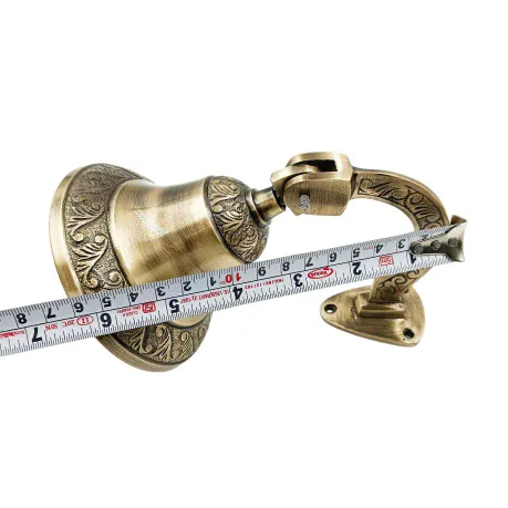 Bell brass Antique finish 7inch for mantap decorative bells (pack of 1pc)  door bell (1265)