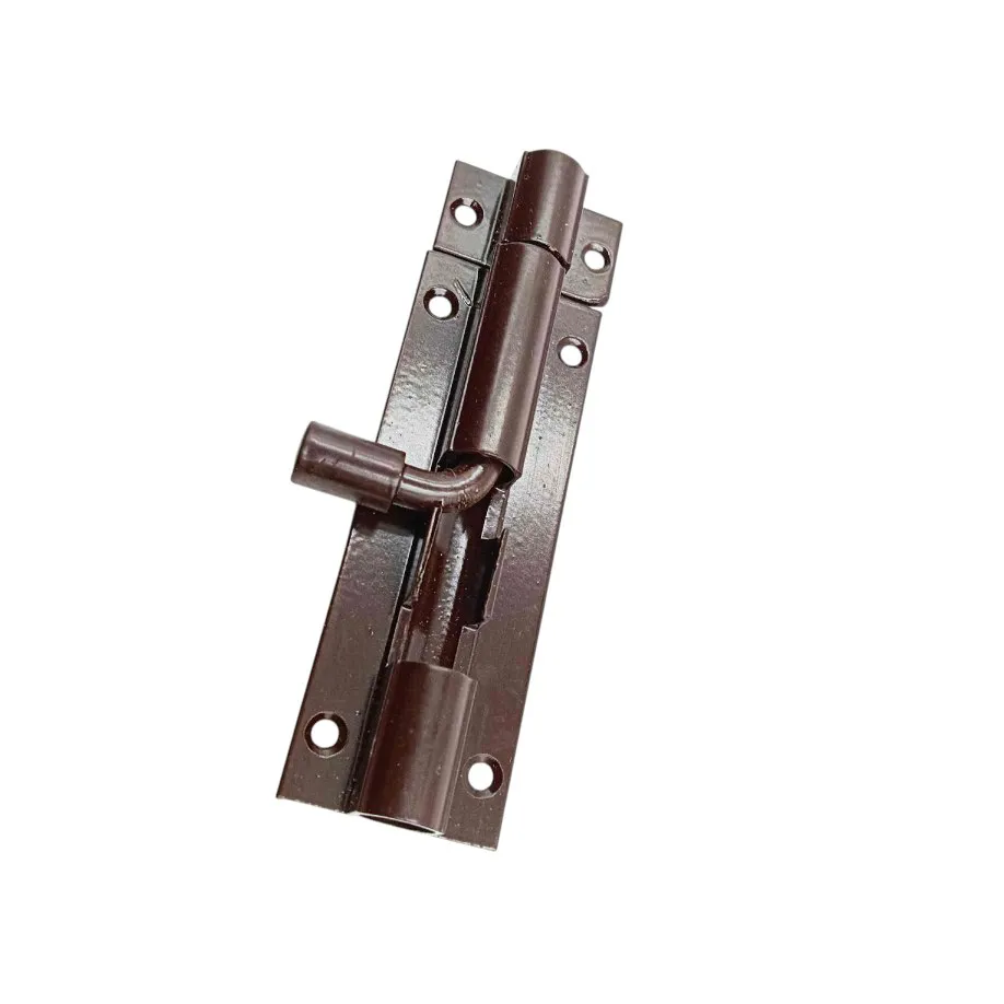 Door latch Aluminium tower bolt brown powder coated (1491)