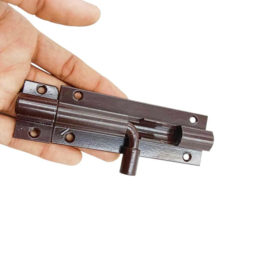 Door latch Aluminium tower bolt brown powder coated (1491)