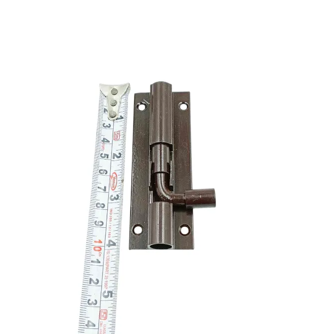 Door latch Aluminium tower bolt brown powder coated (1491)