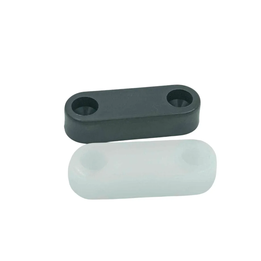 Bottom bush for furniture black/white pvc 45mm*16mm*10mm(1217)