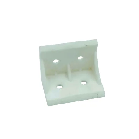 PVC L Clamp Corner Bracket 90° Joint Clamp | Heavy Nylon White/Black | 4-Hole Fixing(1149)