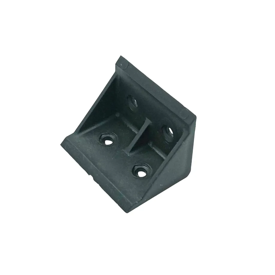PVC L Clamp Corner Bracket 90° Joint Clamp | Heavy Nylon White/Black | 4-Hole Fixing(1149)