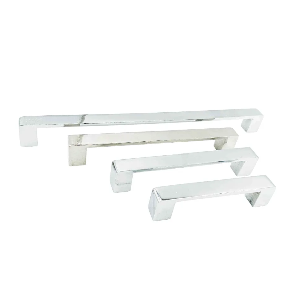 Drawer wardrobe handle D patto s.s c.p finish 4",6",8",10" stainless steel heavy plain (1189)
