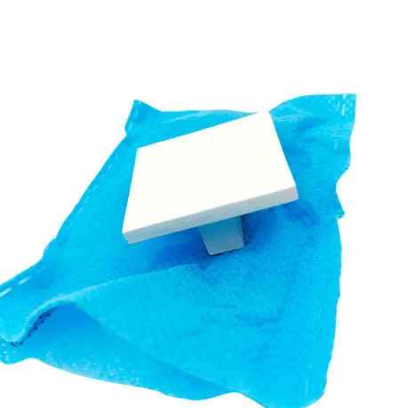 Drawer cabinet knob square white finish 1.5"*1.5" aluminium light weight (sujin company) (1292)