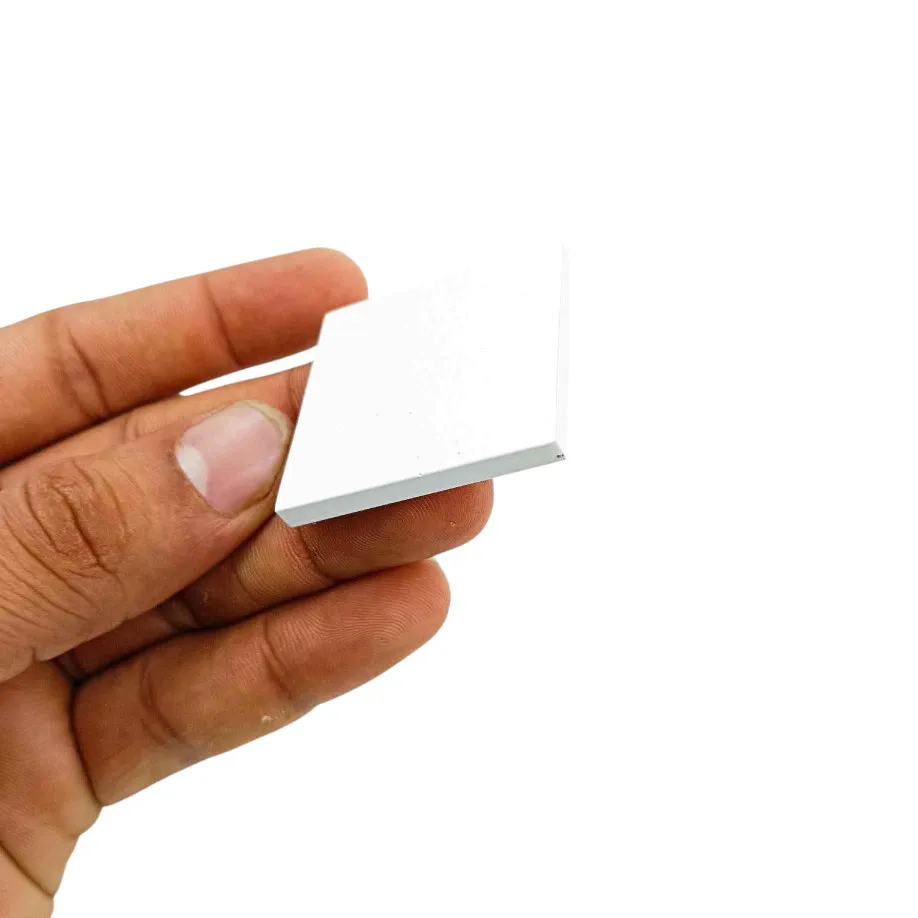 Drawer cabinet knob square white finish 1.5"*1.5" aluminium light weight (sujin company) (1292)