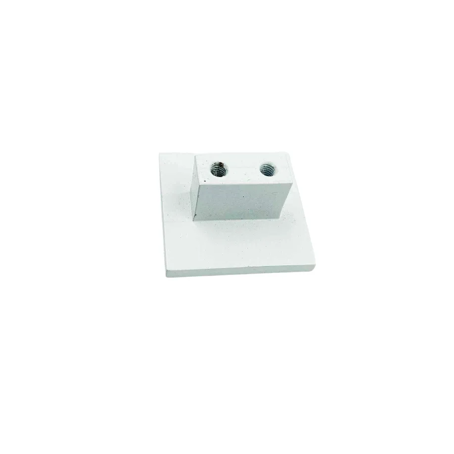 Drawer cabinet knob square white finish 1.5"*1.5" aluminium light weight (sujin company) (1292)