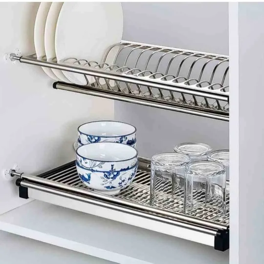  Folding GTPT Dish Plate Rack Drainer tray for Kitchen Stainless Steel full set 600mm,700mm,800mm,900mm 5 years guareenty (2765)