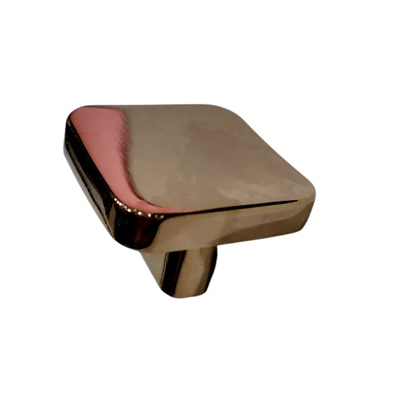 Drawer cabinet knob square pvd rosegold finish 32mm curved edge 1.25" 3009 (2774)