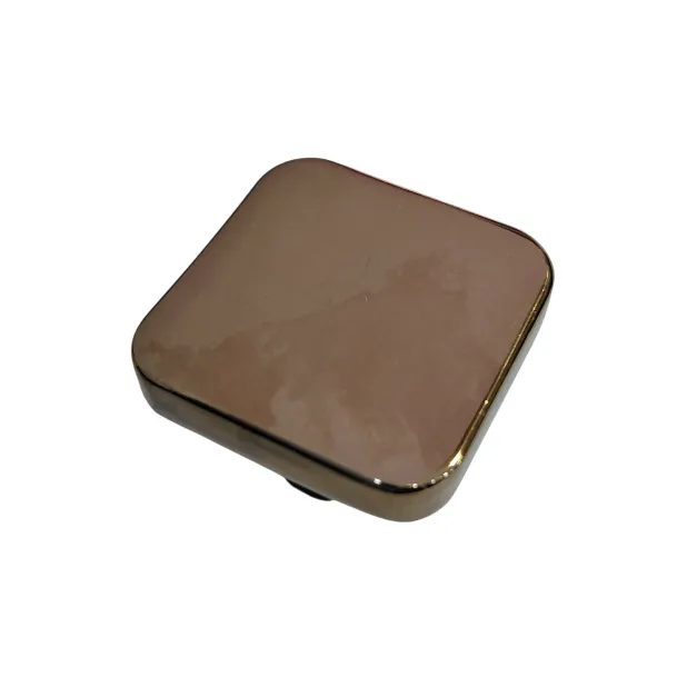 Drawer cabinet knob square pvd rosegold finish 32mm curved edge 1.25" 3009 (2774)