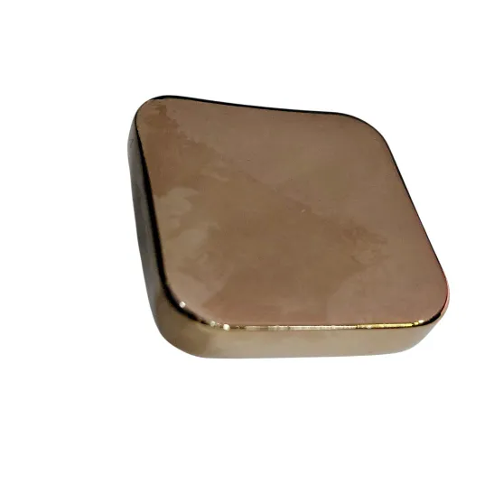 Drawer cabinet knob square pvd rosegold finish 32mm curved edge 1.25" 3009 (2774)