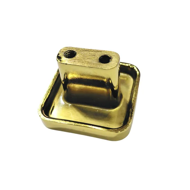 Drawer cabinet knob square pvd gold finish 32mm curved edge 1.25" 3009 (2775)