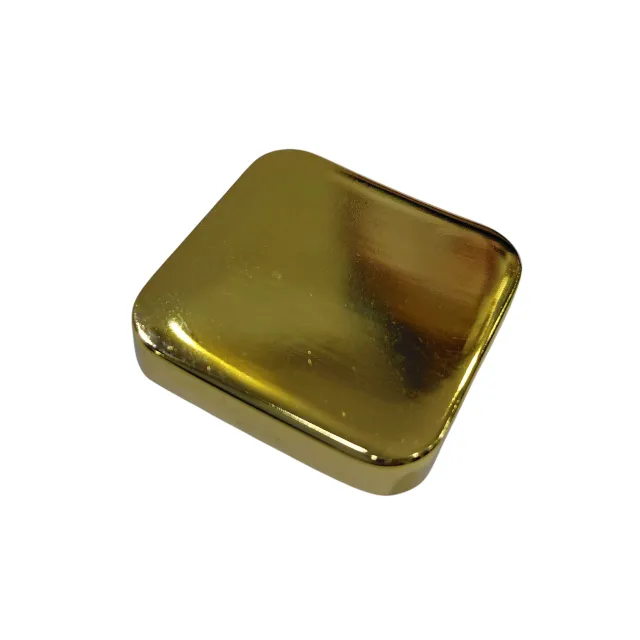 Drawer cabinet knob square pvd gold finish 32mm curved edge 1.25" 3009 (2775)