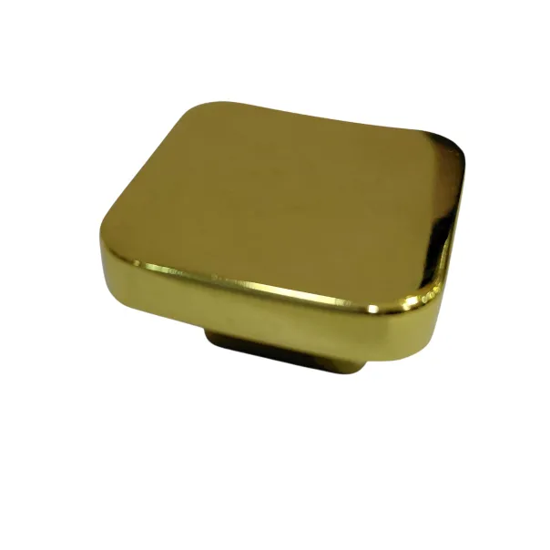 Drawer cabinet knob square pvd gold finish 32mm curved edge 1.25" 3009 (2775)