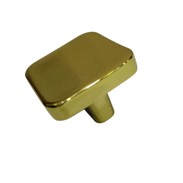 Drawer cabinet knob square pvd gold finish 32mm curved edge 1.25" 3009 (2775)