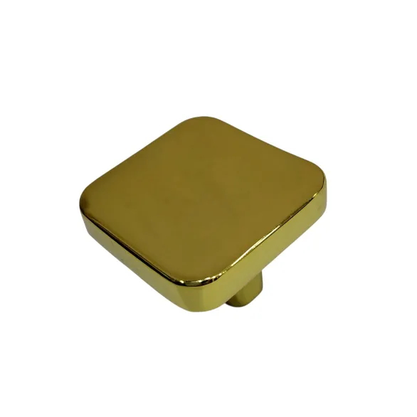 Drawer cabinet knob square pvd gold finish 32mm curved edge 1.25" 3009 (2775)