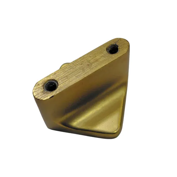 Drawer knob cabinet pulls mirror gold finish 25mm (1")  square D-235 (1573)