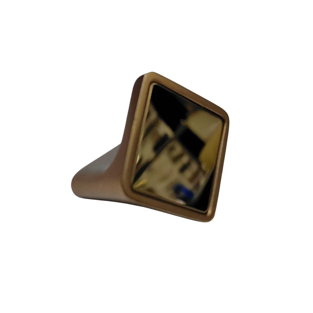 Drawer knob cabinet pulls square mirror Rosegold finish 25mm (1") D-235 (1579)