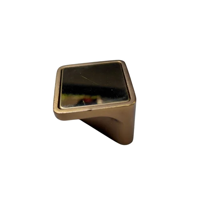 Drawer knob cabinet pulls square mirror Rosegold finish 25mm (1") D-235 (1579)