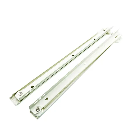 Bottom mounting drawer slides white/ivory drawer channel roller wheel medium 12",14",16",18",20" regular (1681)